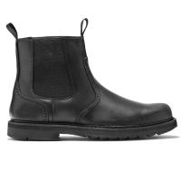 ราคา Hand Scrub Slip On High Top Mens Boots Casual Black Chelsea Boots Chelsea Boots Leather Breathable Ankle Boots (16555657792)