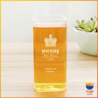 ราคา TOP แก้วทรงเหลี่ยม แก้วน้ำ แก้วน้ำผลไม้ แก้วใส ดิไซน์สวยเก๋ Drink glass (11819275746)
