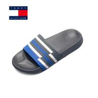ราคา TOMMY รองเท้าแตะผู้ชายแฟชั่นสีน้ำเงินรองเท้าแตะเปิดนิ้วเท้า Luxury Mens Slippers สีฟ้า (9500250897)