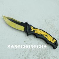 ราคา Sangchongcha DS01 Gold มีดพับ มีดพกพา มีดพกเดินป่า มีดเดินป่า มีดพับทหาร มีดป้องกันตัว มีดติดรถ มีดแคมป์ปิ้ง มีดสวยงาม มีดทหาร 440C ยาว22 86ซม อุปกรณ์เดินป่า มีดสะสม ด้ามอะลูมีเนียมเพ้นท์สีทอง เหมาะสำ