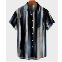 ราคา เสื้อแฟชั่นเสื้อเชิ้ตผู้ชายชายเสื้อแฟชั่นเสื้อผ้าลำลองไล่ระดับสีแขนสั้นเสื้อยืดเสื้อขนาดใหญ่ผู้ชาย (20675167158)