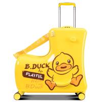 ราคา Spot parcel postB DUCK Spot Goods New Riding Trolley Case Children Can Sit Luggage Trojan Suitcase Small Yellow Duck Genuine nd (19355129267)