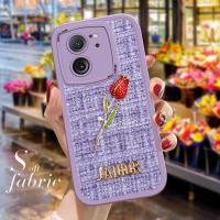 ราคา เคสใส่โทรศัพท์สำหรับ Xiaomi Redmi ที่ K60 Ultra Xiaomi 13T 13T Pro สีแดงกุหลาบและผ้า JADIOR คำภาษาอังกฤษด้านหลังปลอกผ้าซิลิโคนแบบนิ่มเคสโทรศัพท์ (20767547218)