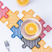 ราคา จานรองแก้วซิลิโคน Placemat Stitchable ทนความร้อนได้หม้อแผ่นรองถ้วย (7475169721)