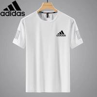ราคา Adidas เสื้อยืดผ้าไหมน้ำแข็งของผู้ชายเสื้อวิ่งออกกำลังกายกีฬาแห้งเร็วทรงหลวมลำลอง2แพ็กสำหรับฤดูร้อน (15583265715)