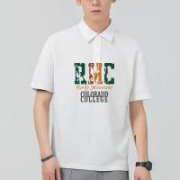 ราคา AZHEN STUDIO เสื้อยืดผู้ชายแฟชั่นเสื้อโปโลใหม่2023ฤดูร้อนเข้ากับทุกชุดเสื้อยืดตัวบนเสื้อสวมศีรษะมีปกปักลาย (19750963273)