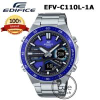 ราคา CASIO Edifice รุ่น EFV C100 EFV C110 นาฬิกาผู้ชาย แบตเตอรี่ 10 ปี 2 ระบบเข็มและดิจิตอล ประกัน CMG 1 ปี EVF EVFC100 (18993831212)