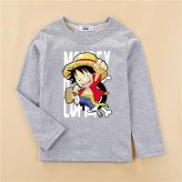 ราคา boys long sleeve t shirt เสื้อยืดผ้าฝ้าย๑๐๐ เสื้อยืด LUffy kids tops สำหรับเด็ก ลูฟี่ เสื้อเด็กชาย (16453944320)