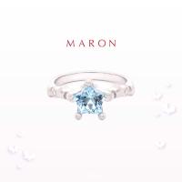 ราคา MARON Little Mythical Stars Ring with Blue Tapaz 7 2mm แหวนพลอยดาว พลอยบลูโทแพซ เงินแท้925 (9409464849)