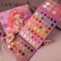 ราคา HANDAIYAN New 84 Colors Big Eyeshadow Palette Glitter Pearlescent Eyeshadow Waterproof Blush Highlight Plate Makeup Cosmetics (15186634760)