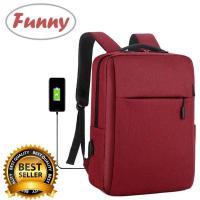 ราคา Funny Shop Multifunction USB charging แฟชั่นกระเป๋าเป้สะพายหลังสำหรับผู้ชาย แล็ปท็อป Men Laptop Backpack กระเป๋าผู้หญิง กระเป๋าเป้สะพายหลัง (751056056)