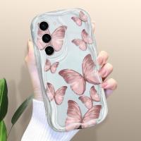 ราคา เคสโทรศัพท์ปลอกสำหรับ Samsung Galaxy S23 S23 5G S23 FE 5G S23พิเศษ5G รูปผีเสื้อสีสันสดใสเคสเนื้อครีมขอบหยักเคสโทรศัพท์เคสซิลิโคนแบบนิ่ม (21134313897)