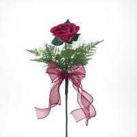 ราคา ช่อกุหลาบวาเลนไทน์ จัดช่อพร้อมผูกโบว์ กุหลาบสีแดงกำมะหยี่ (17429487369)