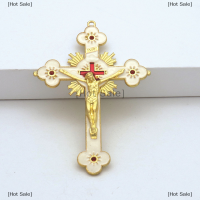 ราคา Hot Sale ไม้กางเขนคริสเตียนคริสเตียนคริสเตียนไม้กางเขนสีทองประดับโบสถ์ (20607814823)