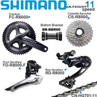 ราคา Shimano Ultegra R8000 Groupset 2X11 R8000จักรยานเสือหมอบความเร็วจานหน้า Derailleur สายพาน HG701ด้านหลังพร้อมชุด BBR60จักรยาน (14402303389)