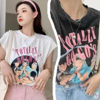 ราคา อินเทรนด์ เสื้อครอปแขนกุด คอกลม สกรีนลาย TOTALLY 3 สี (16946127215)