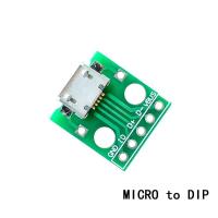 ราคา 5pcs Micro Mini USB USB A Male USB 2 0 3 0 A Female USB B Connector Interface to 2 54mm DIP Converter Adapter Breakout Board (20524220434)