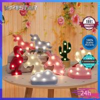 ราคา การ์ตูนไฟกลางคืนยูนิคอร์น Flamingo กระบองเพชร สับปะรด เมฆ Star LED LED โคมไฟตั้งโต๊ะสำหรับตกแต่งห้องนอนเด็ก (7182208271)