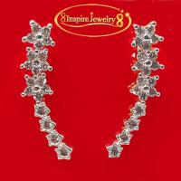 ราคา Inspire Jewelry ต่างหู รูปดาวเรียง ฝังเพชร งานจิวเวลลี่ หุ้มทองแท้ 24K ขนาด 0 5 x 2 CM สวยหรู พร้อมกล่องทอง (2066094165)