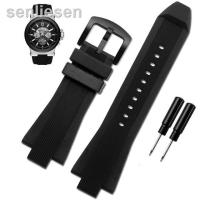 ราคา 2023การไหวเดิม 29x1สายนาฬิกานูนเว้า3ยางซิลิโคนเอ็มเอ็มสำหรับ Michael Kors MK9019 MK8295 MK8492 MK9020 MK9020 (19881103513)