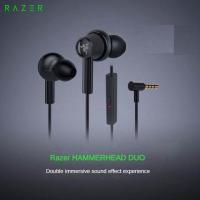 ราคา Razer HAMMERHEAD DUO Dual Core หูฟังเล่นเกมสเตอริโอในหูหูฟังออกกำลังเพลงแบบมีสาย3 5Mm หูฟังเอียร์บัดแบบมีไมโครโฟน (18515735442)