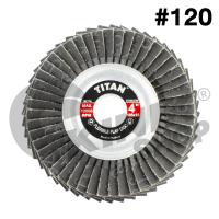 ราคา แพ็ค6ใบ จานทรายซ้อนหลังอ่อน 4นิ้ว TITAN ขนาด105 x 16mm สีดำ มี9เบอร์ 40 60 80 100 120 150 240 320 400 (14740481961)