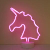 ราคา JJT แสงนีออน โคมไฟตั้งโต๊ะ LED รูปร่างการ์ตูน รูปร่างสีรุ้ง บรรยากาศโรแมนติก นีออนสีสวย กันน้ำ แรงดัน (17362604127)