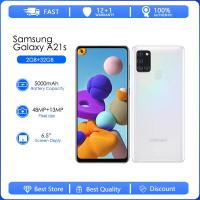 ราคา Samsung Galaxy A21S A217F ตกแต่งใหม่ ปลดล็อก A217M 5000 mAh Android Wi Fi g PS 48 0MP 6 5 32GB 3GB RAM จัดส่งฟรี (17272381916)