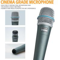 ราคา BETA57A Musical Instrument Recording Wired Karaoke Moving Coil Microphone Dynamic Musical Instrument Pickup Microphone (18179827513)
