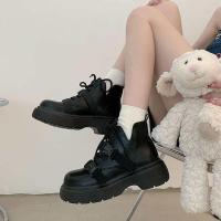 ราคา Martin Boots รองเท้าบูท หุ้มข้อ สไตล์เกาหลี รองเท้าบูทแฟชั่น รองเท้าบูทผู้หญิง รองเท้าส้นสูง (16881334048)