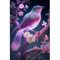 ราคา 5D เจาะทรงกลมใหม่ภาพวาดเพชร DIY นกกางเขนและดอกโบตั๋น งานปักครอสติชปัก3มิติ5D DecorA1บ้าน (18949184961)