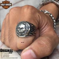 ราคา แหวน ฮาเล่ กะโหลก harley davidson สแตนเลสแท้ stainless 316l แหวนผู้ชาย แหวนแฟชั่น แหวนเท่ๆ แหวนสแตนเลส แหวน ring แหวนเลส (7797018168)