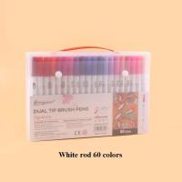 ราคา 12 24 36 48 60 72 100 120 สี ปากกาสีน้ํา ปากกาแปรง ปากกาวิเศษ ปากกาสีมายากลแบบพกพา ปากกาสีน้ําเสียบคู่ ปากกาไฮไลท์ (20915349450)