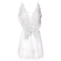 ราคา Butterfly Pajamas Hollow Lace Dress Ladies Short Pajamas Transparent Angel Cosplay Costumes Perspective Backless Strap Dresses (19350421587)