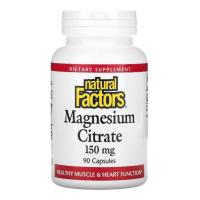 ราคา Exp2026 แมกนีเซียม Natural Factors Magnesium Citrate 150 mg 90 Capsules (18954623536)