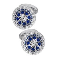 ราคา LAIDOJIN กระดุมข้อมือผู้ชายลายกลวงโลหะคุณภาพสูงเสื้อเชิ้ตฝรั่งเศสกระดุมข้อมือเคลือบสีฟ้าของขวัญทางธุรกิจของผู้ชายที่ดีที่สุด (19971901414)