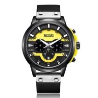 ราคา MEGIR นาฬิกากีฬาผู้ชายกันน้ำโครโนกราฟวันที่นาฬิกาข้อมือสำหรับผู้ชายทหารนาฬิกาผู้ชายหรูหราหนังสัตว์แท้ชั้นนำ2080 (20050168323)