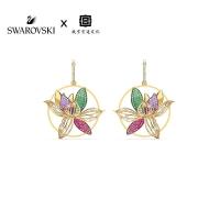 ราคา ต่างหู สวารอฟสกี้ ล็อคหัวใจสีฟ้า ต่างหูรักผู้หญิง Swarovski earrings TOGETHERNESS blue heart lock love womens earrings (21239167474)