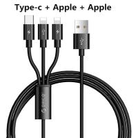 ราคา ORICO 3 In 1สาย USB สำหรับ iPhone Micro USB Type C โทรศัพท์สมาร์ทสายชาร์จสำหรับ iPhone Samsung Xiaomi HUAWEI (16537030183)