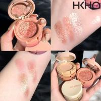 ราคา HKHO พาเลทอายแชโดว์3สี Pearlescent Matte Glitter Eyeshadow Makeup Palette Eye Beauty (15220188560)