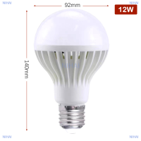 ราคา NIHAI หลอดไฟ LED 220V เซ็นเซอร์เสียง E27 LED 3W 5W 7W 9W 12W สีขาวเย็นโคมไฟ LED สำหรับกลางคืน (20421795620)