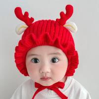 ราคา น่ารักกวางกวางกวางเด็กหมวกฤดูหนาวฤดูใบไม้ร่วงที่อบอุ่นตุ๊กตาถักป้องกันหูอุ่นหมวก Bonnet ชายหญิงหมวกหมวกคริสต์มาส (16679510614)