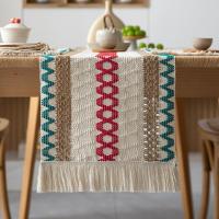 ราคา Macrame ผ้าปูโต๊ะครีมสีเบจโบโฮโต๊ะวิ่งพร้อมพู่ผ้าฝ้ายทอมือและผ้าใบประกบโต๊ะวิ่งบ้านสายสวนแบบรัสติคสำหรับโบฮีเมียนฤดูใบไม้ร่วงโต๊ะรับประทานอาหารในครัว (10525328674)