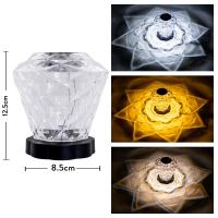 ราคา โคมไฟโต๊ะคริสตัล3 16 RGB สีรีโมทคอนโทรลแบบสัมผัสเครื่องฉายไฟกลางคืนกุหลาบตกแต่งแบบโรแมนติกโคมไฟสร้างบรรยากาศสำหรับงานเลี้ยงในห้องนอน (18368925932)