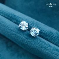 ราคา Cardinalgem Blue Zircon Silver 925 Earrings size 6 mm (20452858574)