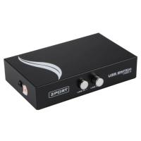 ราคา usb switch printer USB 2 0 Manual Switch Sharing Hub 2 Port Switcher Selector Box Adapter for Scanner Printer (125763353)