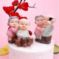 ราคา โมเดลตกแต่งเค้กตายาย ตุ๊กตาตายาย โมเดลตายาย (19088480305)