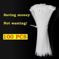 ราคา Self locking plastic nylon tie 100 PCS black 5X300cable tie fastening ring3X200 cable tie zip wraps strap nylon cable tie (17987796948)