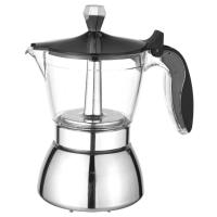 ราคา Moka Pot 4 Cup Stovetop Espresso Maker Cuban Coffee Percolator Machine Premium Moka Italian Espresso Coffee Maker (13935445848)