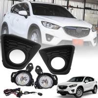 ราคา ไฟตัดหมอก ไฟสปอร์ตไลท์ พร้อมชุดสายไฟและฝาครอบไฟ รุ่น มาสด้า ซีเอ็กซ์ 5 Mazda CX 5 CX5 ปี 2013 2016 สี ดำ 1 ชุด (7688597784)